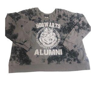 HARRY POTTER JUNIORS HOGWARTS ALUMNI TIE DYE LONG SLEEVED SWEATSHIRT SZ 3X